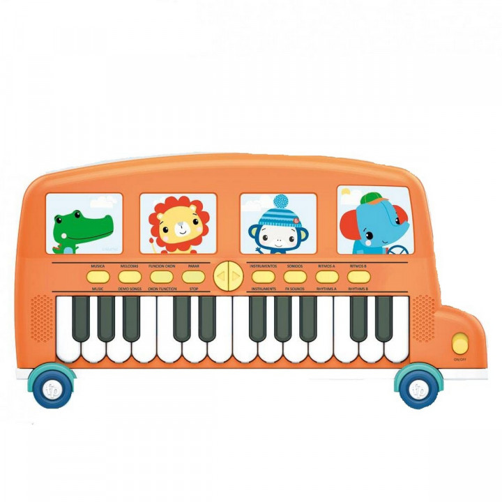 Pianoforte giocattolo Fisher-Price Pianoforte Elettrico Autobus
