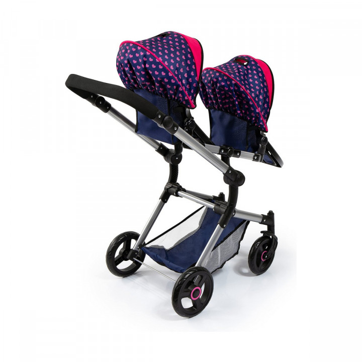 Doll Stroller Reig Blue Twinned
