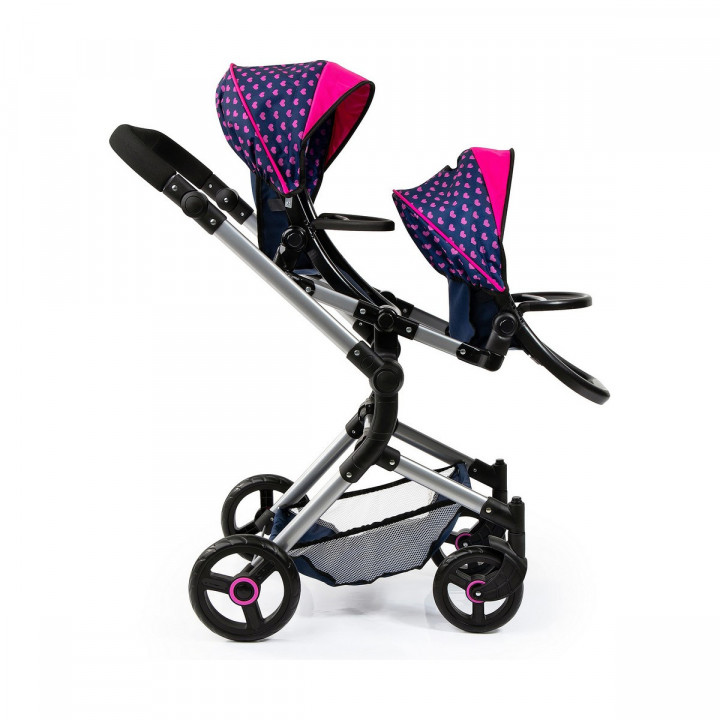 Doll Stroller Reig Blue Twinned