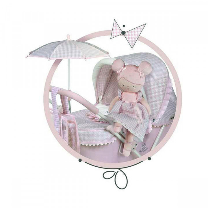 Rag Doll Decuevas Niza Case that converts into a cot 36 cm Fluffy toy