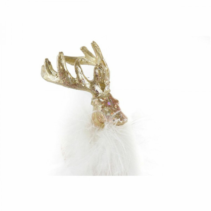 Décorations de Noël DKD Home Decor Résine Renne (8 x 4 x 12 cm)