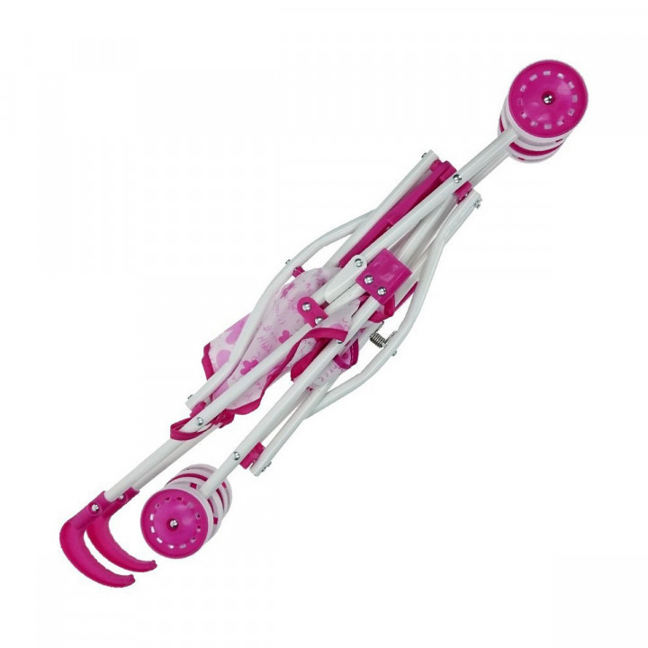 Carrozzina per Bambole Reig Pieghevole Rosa 25,5 x 41,5 x 55,5 cm