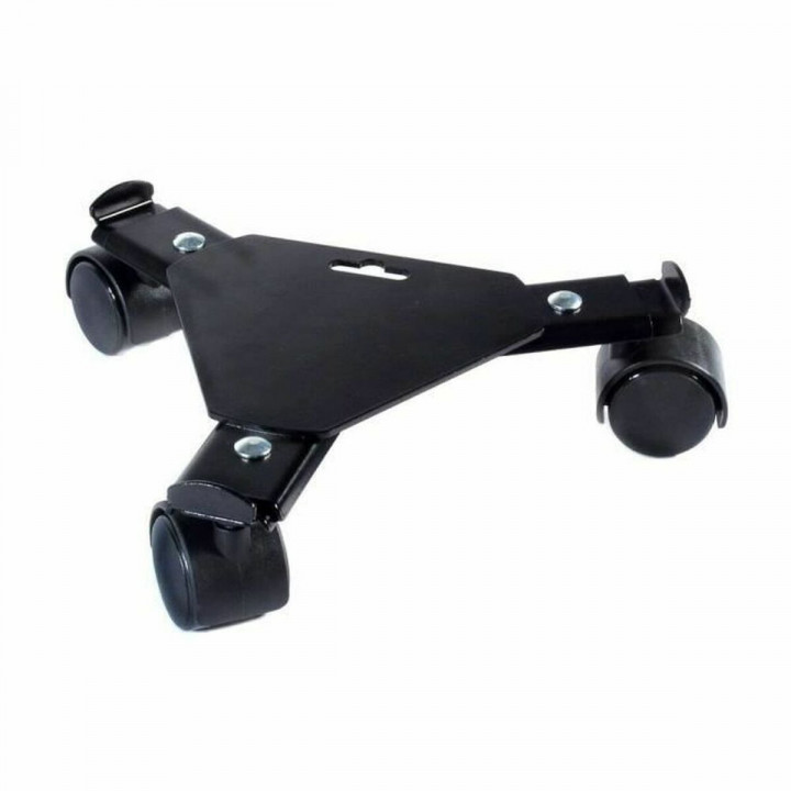 Blumentopfhalterung mit Rädern Nature Schwarz Metall (Ø 27/37 x 6 cm)