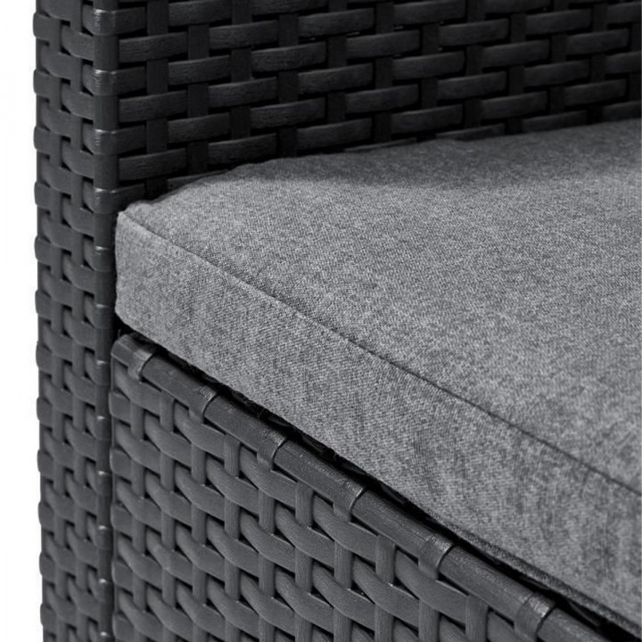 Tuinstoel Allibert by KETER San Remo Synthetische rotan Donker grijs PP (65 x 63 x 74 cm)