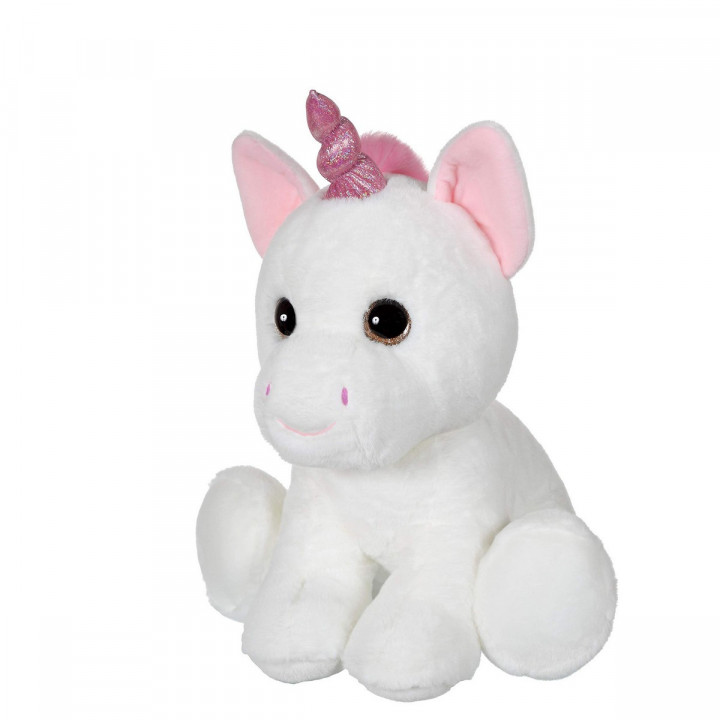 Peluche Gipsy Eyes Pets Bianco 40 cm Unicorno