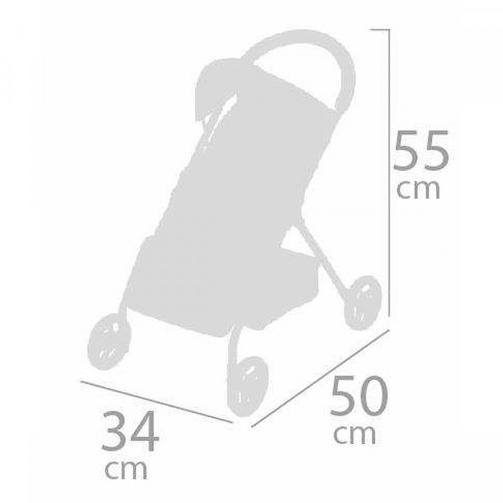 Poppenwagen Decuevas 34 x 50 x 55 cm
