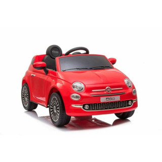 Coche Eléctrico para Niños Injusa Fiat 500 Rojo Radiocontrol