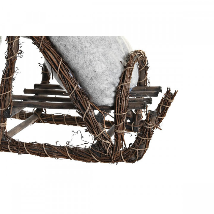 Kerstversiering DKD Home Decor Grijs Kerstman 42 x 22 x 48 cm