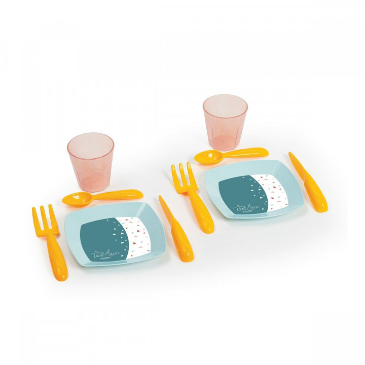 Tavolo con 2 sedie Ecoiffier Plastica Multicolore (13 Pezzi)