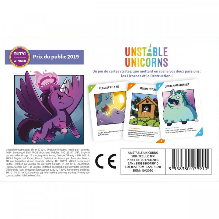 Bordspel Asmodee Unstable Unicorns 10 x 4 x 15 cm