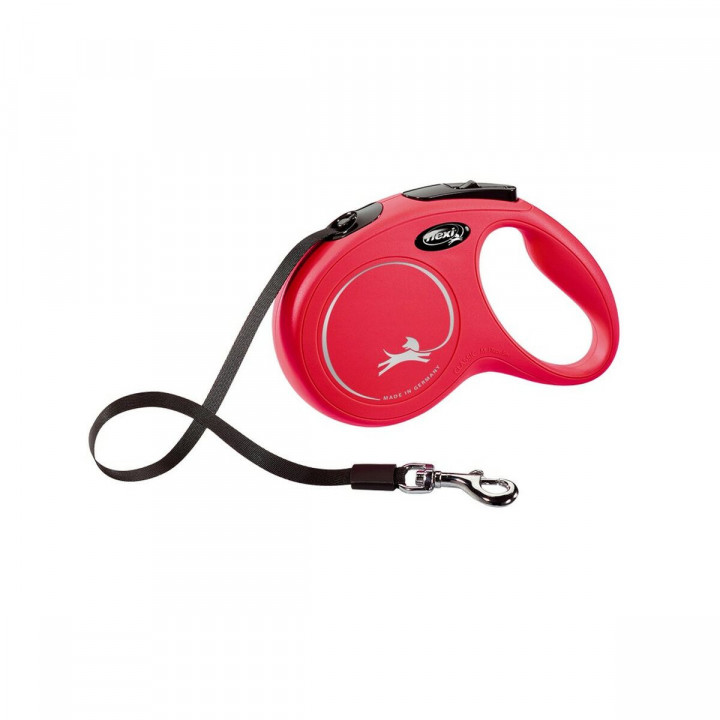 Dog Lead Flexi New Classic Red L