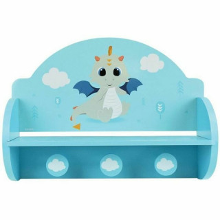 Wandkapstok Fun House Blauw Hout MDF (33 x 46 x 15 cm)