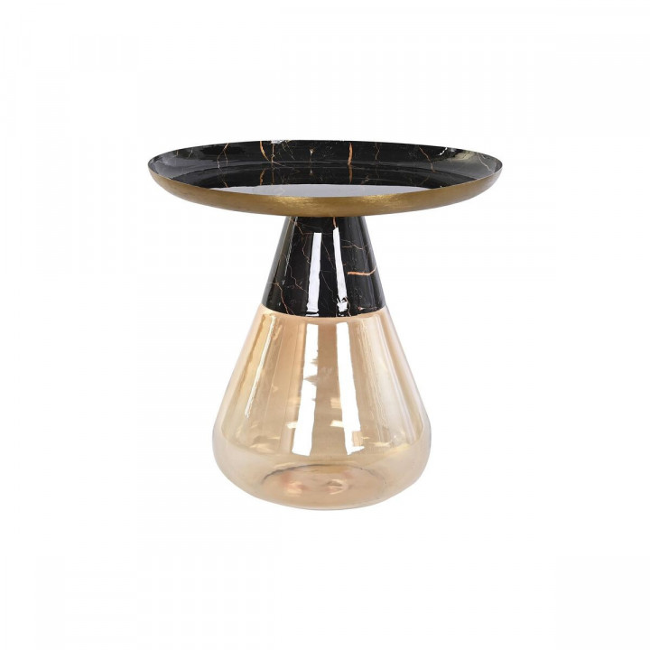 Side table DKD Home Decor Bicoloured Crystal Iron 60 x 60 x 57 cm