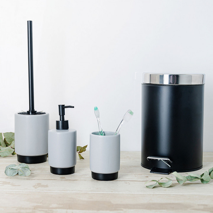 Soap Dispenser Quid Cabinet Grey Ceramic