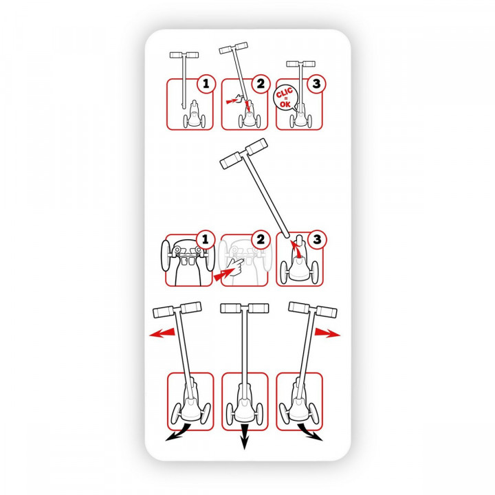 Scooter Minnie Mouse Children's Pink Wheels x 3 One size