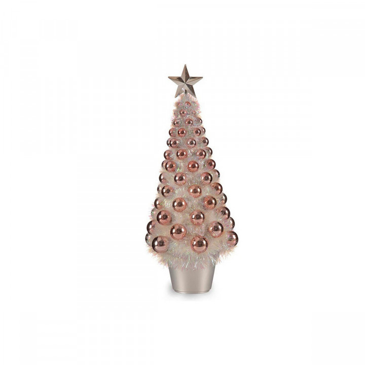 Árbol de Navidad Krist+ Rosa Polipropileno PET Plástico Iridiscente 21,5 x 51 x 21,5 cm