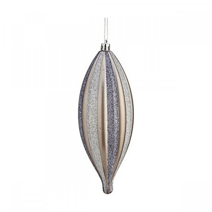 Christmas bauble Krist+ Silver PVC 8,5 x 19 x 3 cm Streched