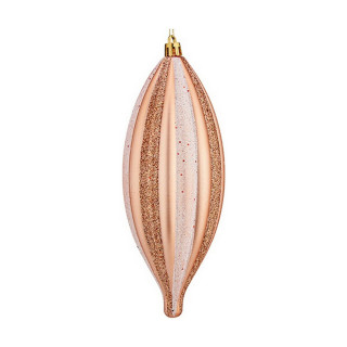 Christmas bauble Krist+ Copper Light Pink PVC 8,5 x 19 x 3 cm Streched
