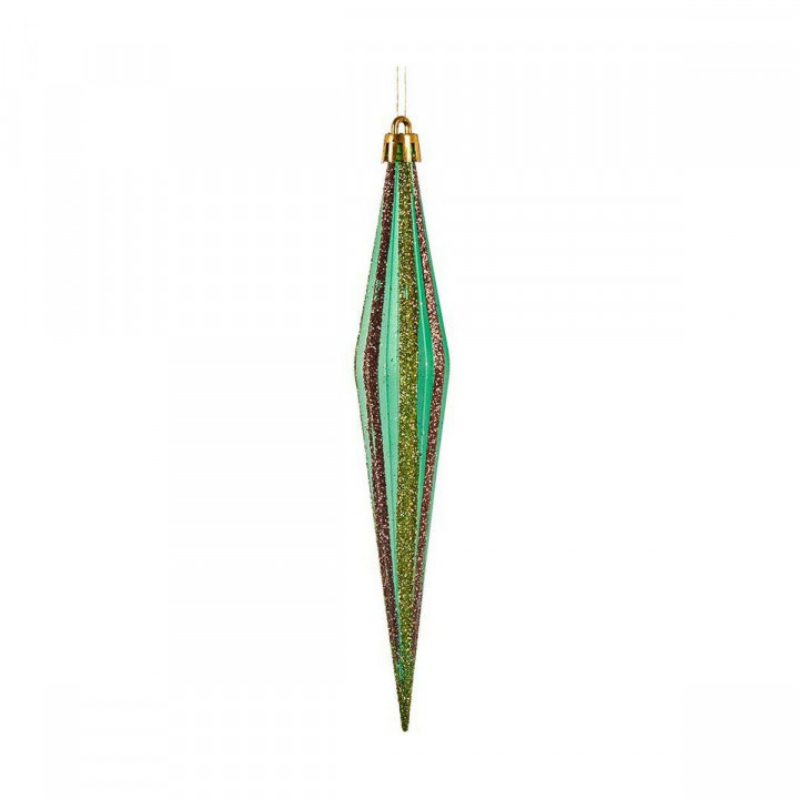 Decorazione Natalizia Krist+ Rosso Verde Dorato 3 x 8,5 x 19 cm Affusolato