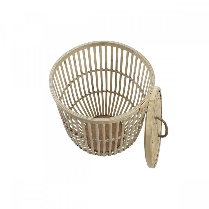 Basket spelset DKD Home Decor Natuurlijk Lichtbruin Bamboe (2 Onderdelen)