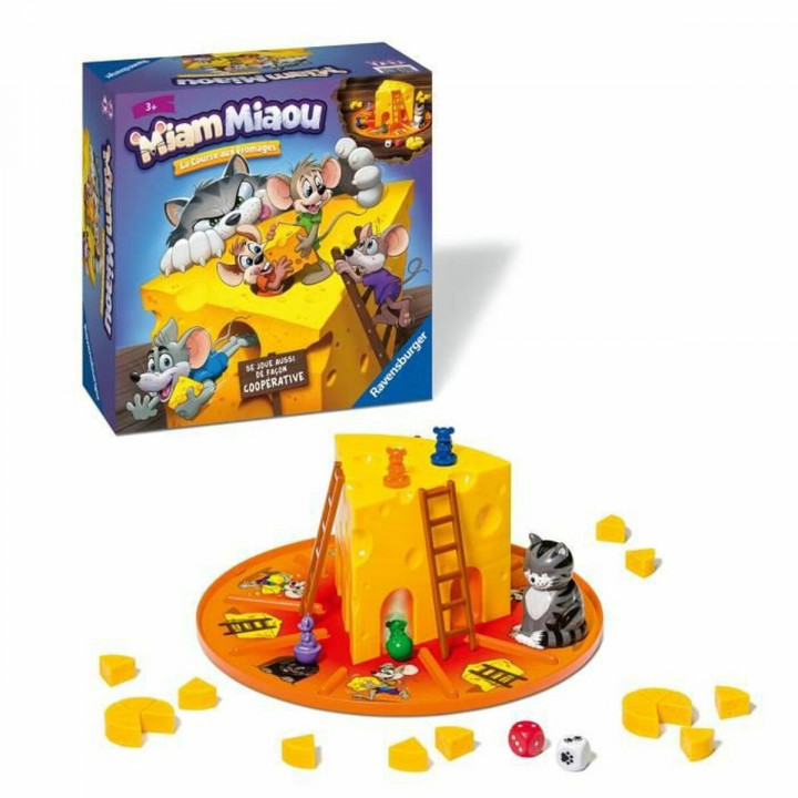 Jeu de société Ravensburger Miam Miaou 27 x 11 x 27 cm 27 x 27 x 11 cm