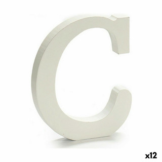 Letter Pincello C White 1,8 x 21 x 17 cm (12 Units)
