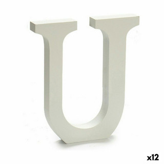 Letter Pincello U White 1,8 x 21 x 17 cm (12 Units)
