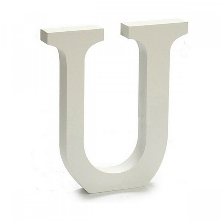 Letter Pincello U White 1,8 x 21 x 17 cm (12 Units)