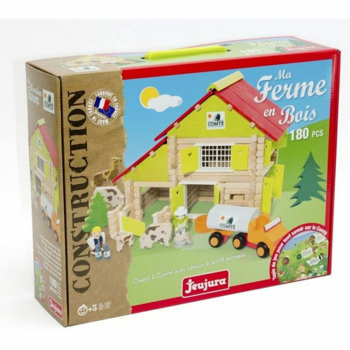 Playset Jeujura My Wooden Farm 180 Onderdelen