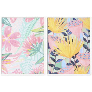 Leinwand DKD Home Decor polystyrol Leinwand 60 x 4 x 80 cm