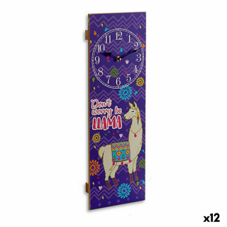 Horloge Murale Gift Decor Lama 2,5 x 60 x 20 cm (12 Unités)