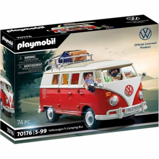 Voertuig Speelset Playmobil 70176 Volkswagen T1 Bus Rood