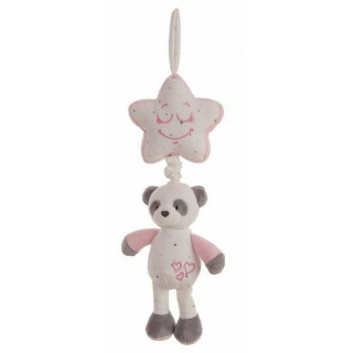 Sonajero Musical Baby Panda 35 cm Estrella Rosa