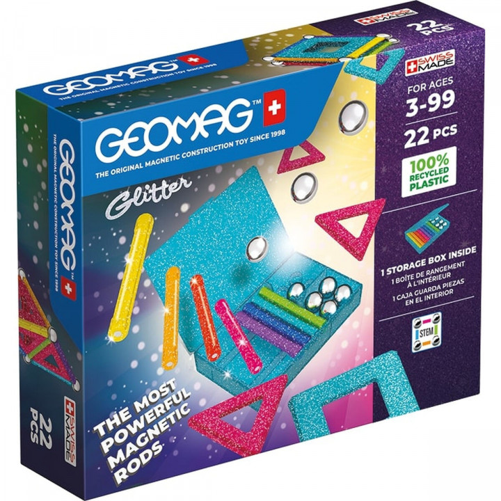 Playset Geomag Glitter (22 Onderdelen)