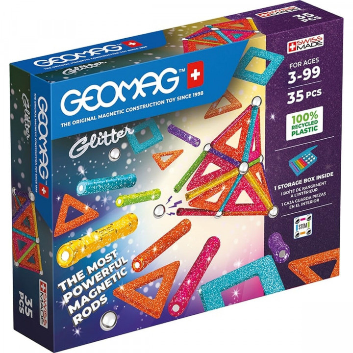 Playset Geomag Glitter (35 Onderdelen)