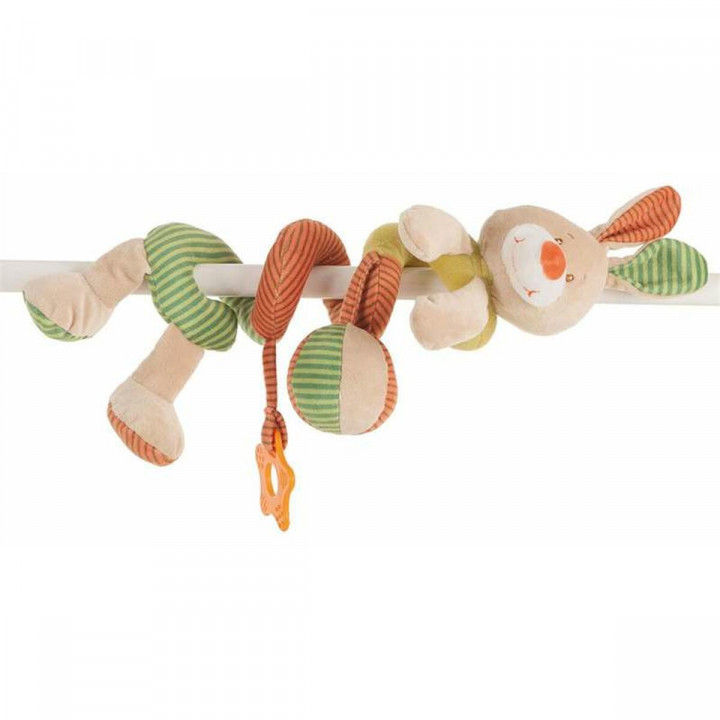 Jouet Peluche Multicouleur Lapin Chien Spirale 22 cm