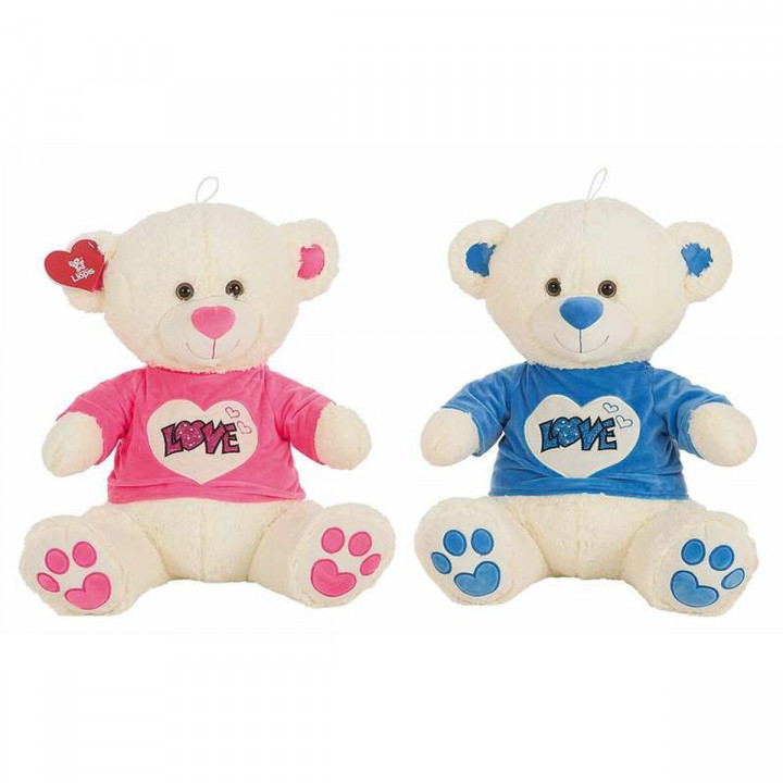 Teddy Bear Love Glitter T-shirt Beige 90 cm