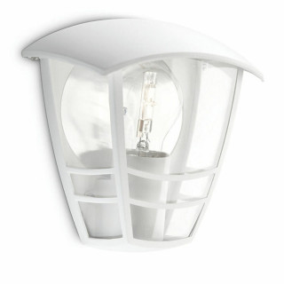 Wall Light Philips Creek 19,5 cm White Metal Aluminium A+ E27