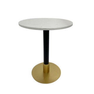 Bijzettafel DKD Home Decor Wit Zwart Gouden 50 x 50 x 61 cm