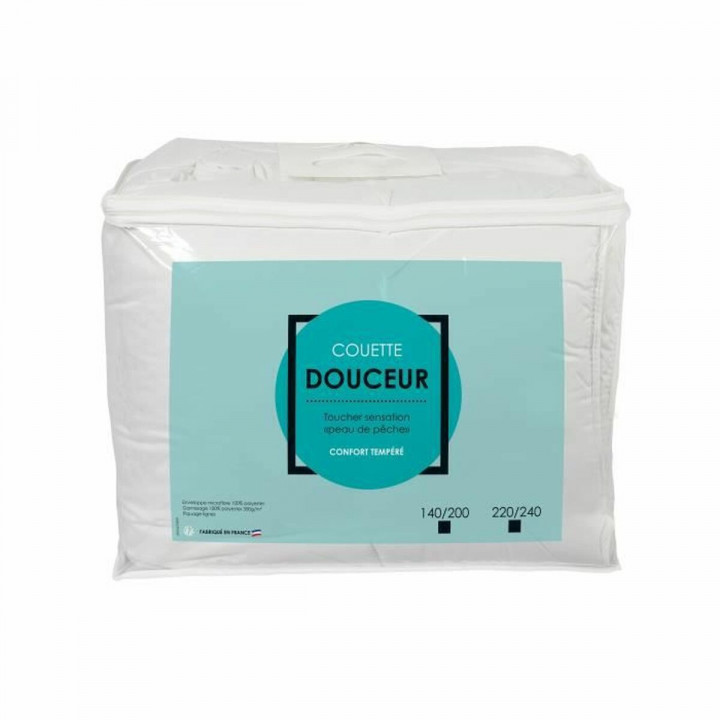 Piumino Letto Bianco 300 g/m² 140 x 200 cm