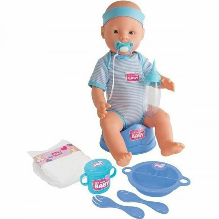 Babypop met Accessoires Simba New Born Baby 43 cm