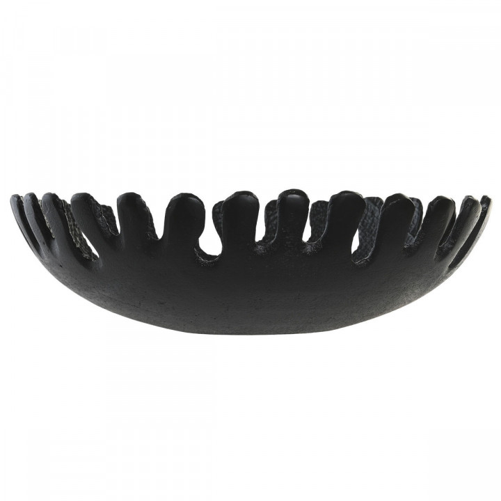 Centrotavola DKD Home Decor Nero Dorato Alluminio 32 x 32 x 9 cm (2 Unità)