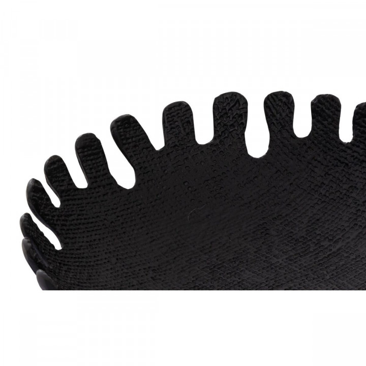 Centrotavola DKD Home Decor Nero Dorato Alluminio 32 x 32 x 9 cm (2 Unità)