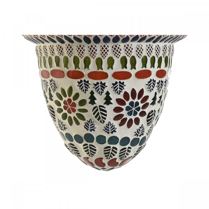 Suspension DKD Home Decor Verre Métal Multicouleur 25 W 20 x 20 x 28 cm (2 Unités)