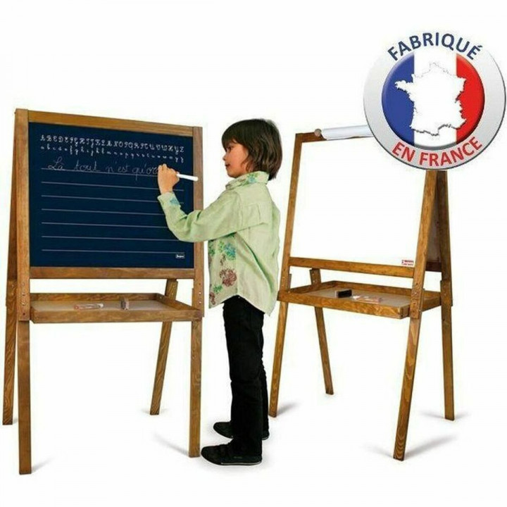 Dubbelzijdig krijtbord Jeujura Large Drawing Board of Schoolboys