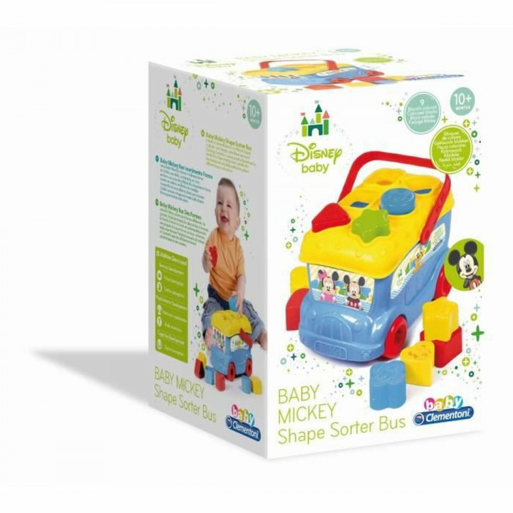 Interactive Toy for Babies Clementoni The Mickey Mouse Bus 9 Pieces