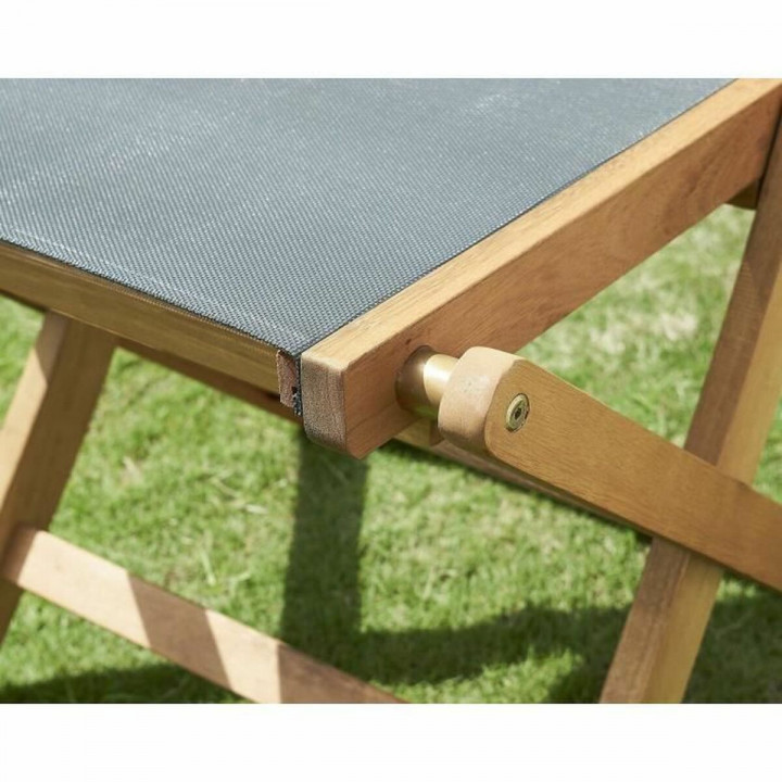 Chaise de jardin Acacia Gris (2 Unités)