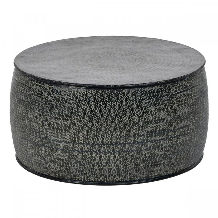 Side table 66 x 66 x 34,5 cm Black Aluminium (3 Units)