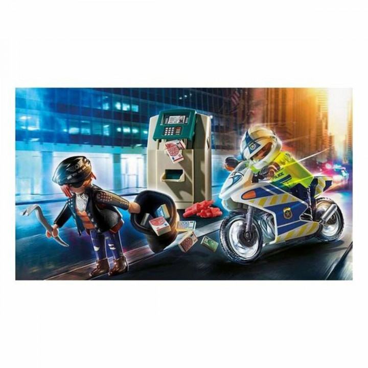 Playset City Action Police Motorbike Playmobil 70572 32 Stücke (32 pcs)