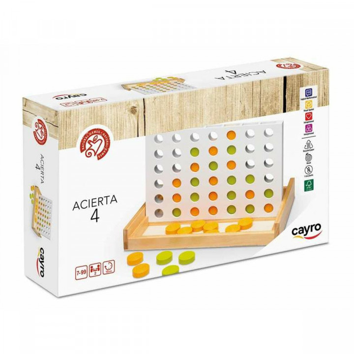 Juego de Mesa Cayro 42 Piezas 4 en Raya 28,5 x 17 x 4 cm